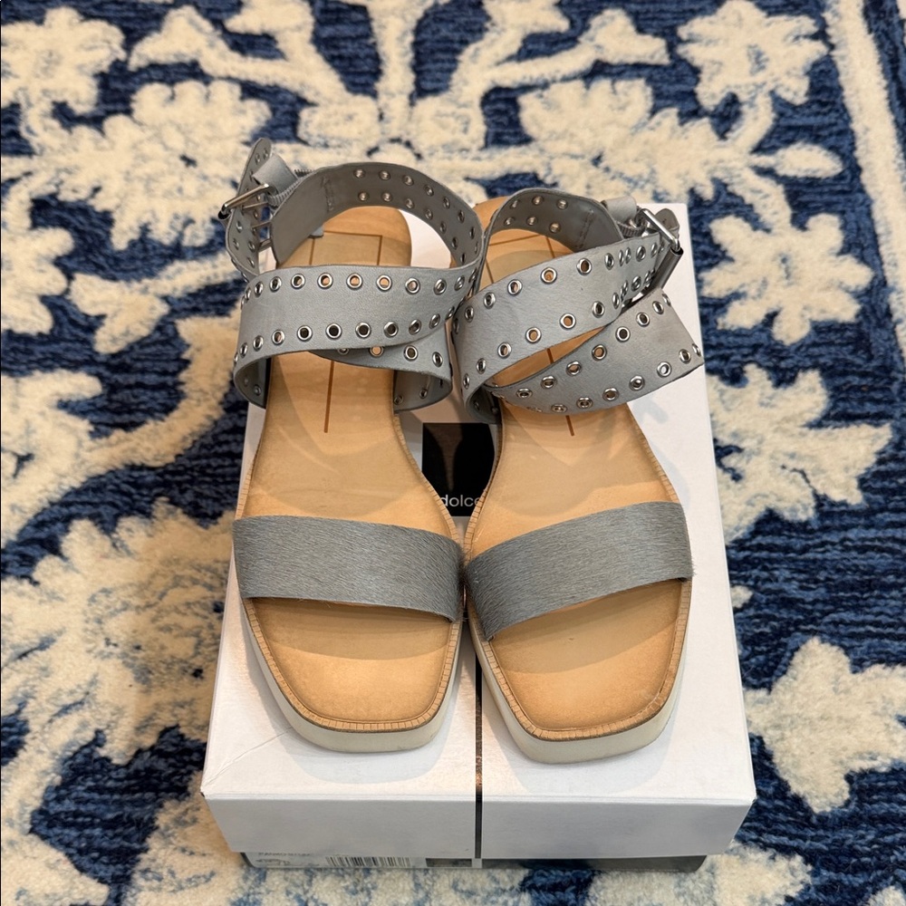 Dolce Vita Gray Studded Sandals